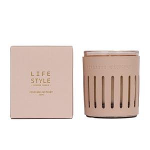 Leather 2022 Series Fireside Chitchat 210g Pink Scented Candle