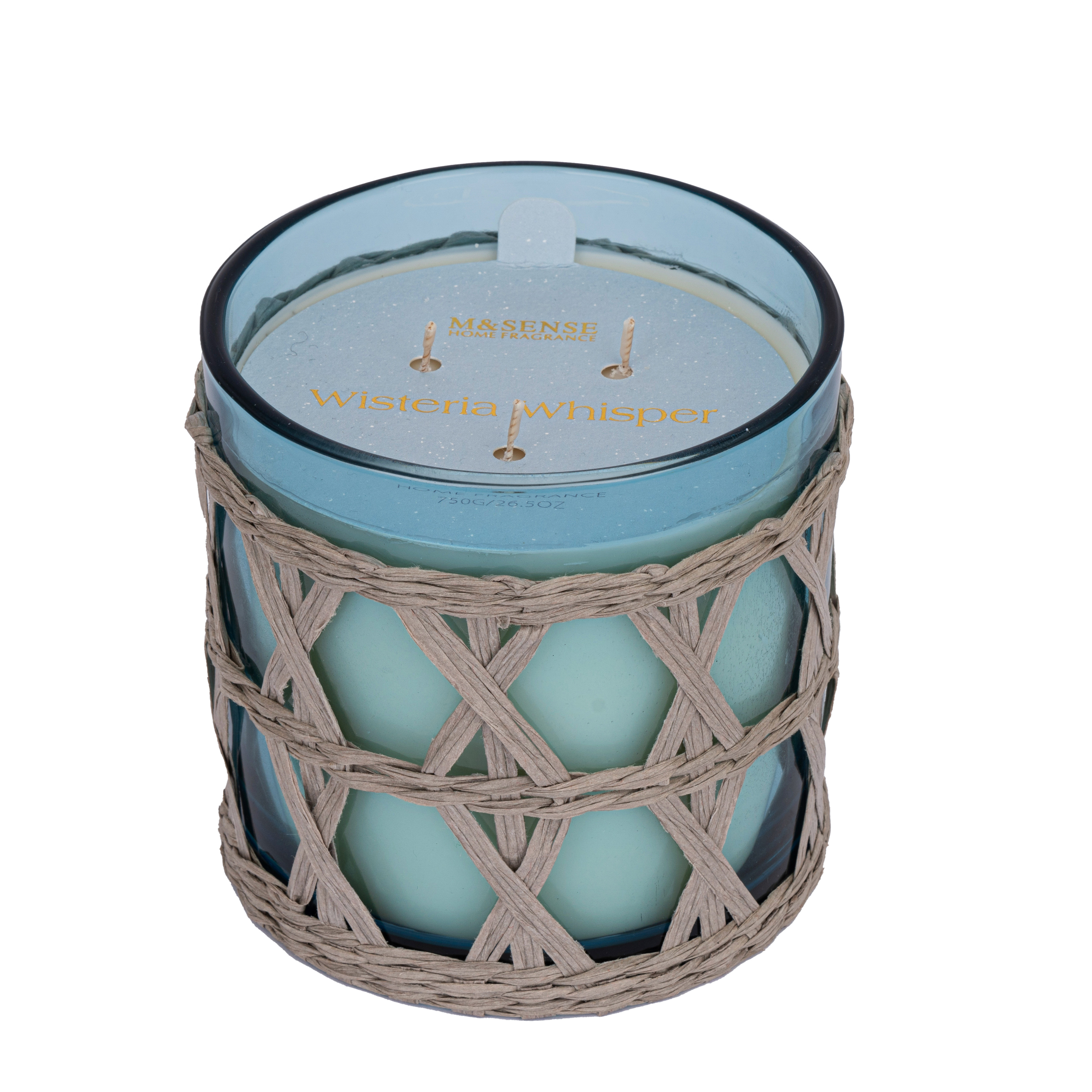 KINT&WOVE Collection Scented Candle Wisteria Whisper Blue Glass Jar 210G/290G/750G