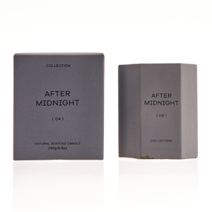 The Earthy Collection Scented Candle Grey After Midnight Grey Cement Jar 250g/300g