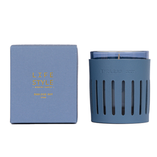 Leather 2022 Series 210g Endless Sky Blue Scented Candle