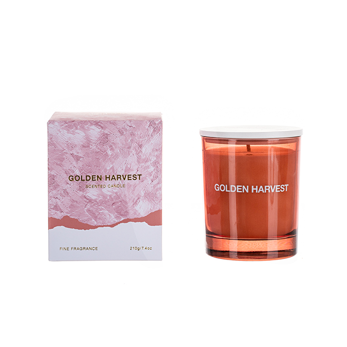 The Ultimate Collection Scented Candle Red Golden Harvest Red Glass Jar 210g/250g 